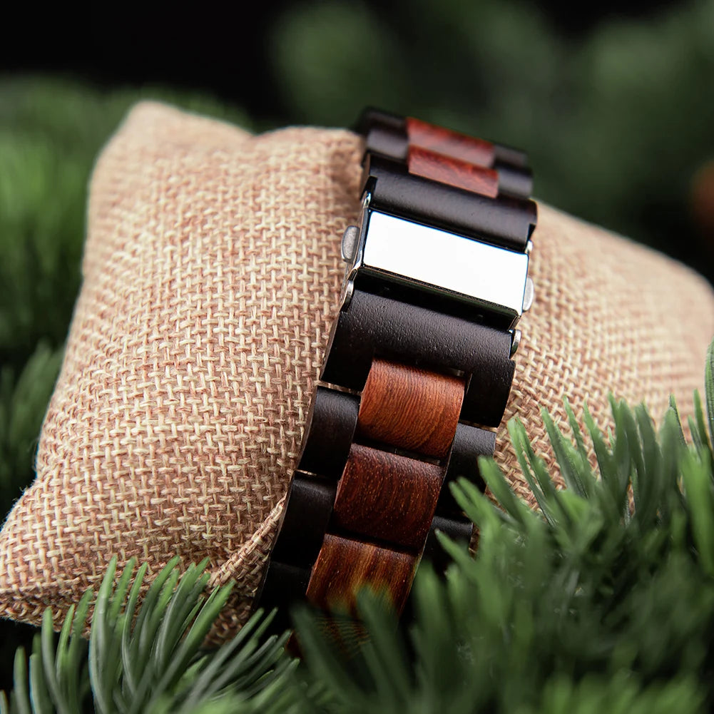 BOBO BIRD Original Wooden Men's Watches New Design Fashion Quartz Wristwatch Top Japanese Quartz Movement Cool Box Dropshipping