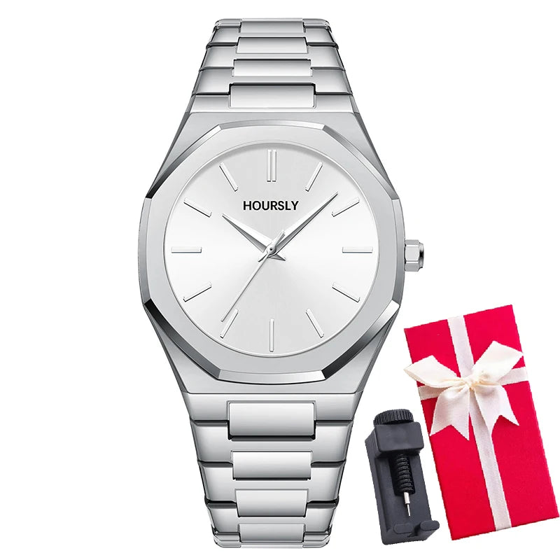 Stainless Steel Band Men Wrist Watches For Male Clock Top Brand Luxury High Quality Gold Men's Quartz Wristwatches Dropshipping