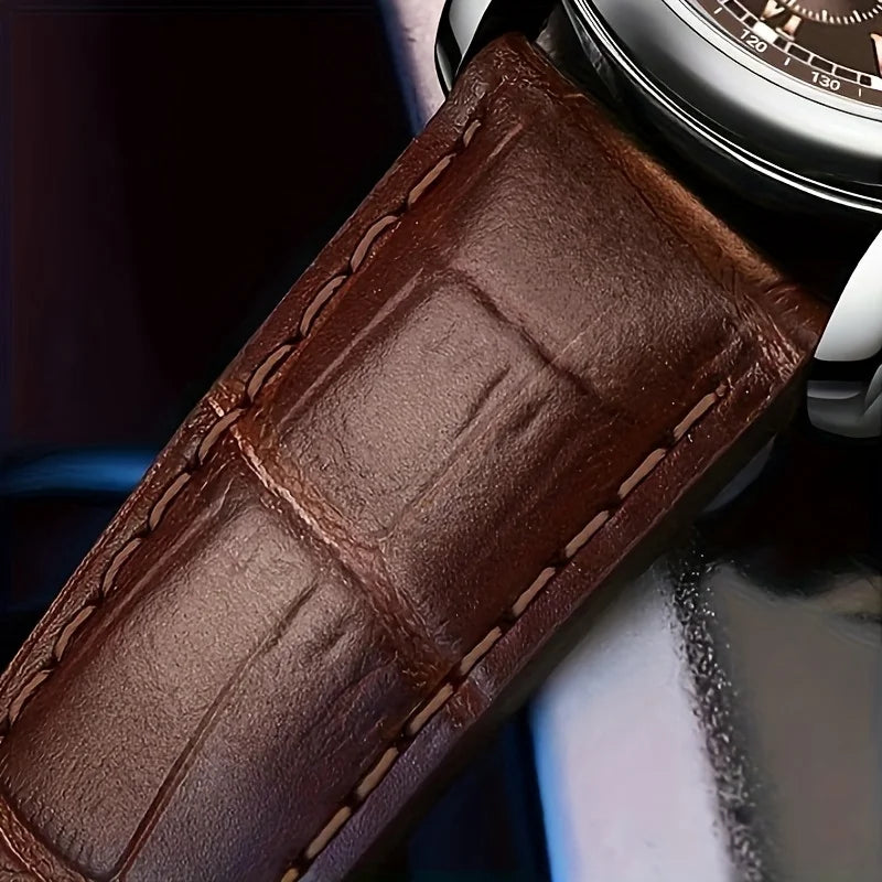 GAIETY High Quality Men's Luxury Belt Fashion Quartz Watch Men Round Business Student Sport Clock