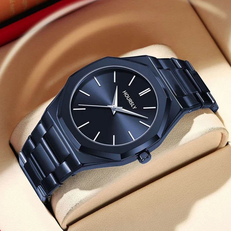 Stainless Steel Band Men Wrist Watches For Male Clock Top Brand Luxury High Quality Gold Men's Quartz Wristwatches Dropshipping