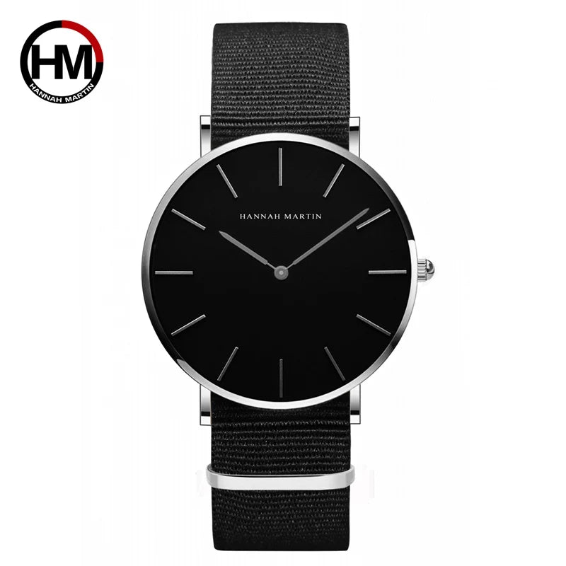 High Quality Rose Gold Dial Watch Men Leather Waterproof Wristwatch Women Dress Fashion Japan Quartz Movement Saat