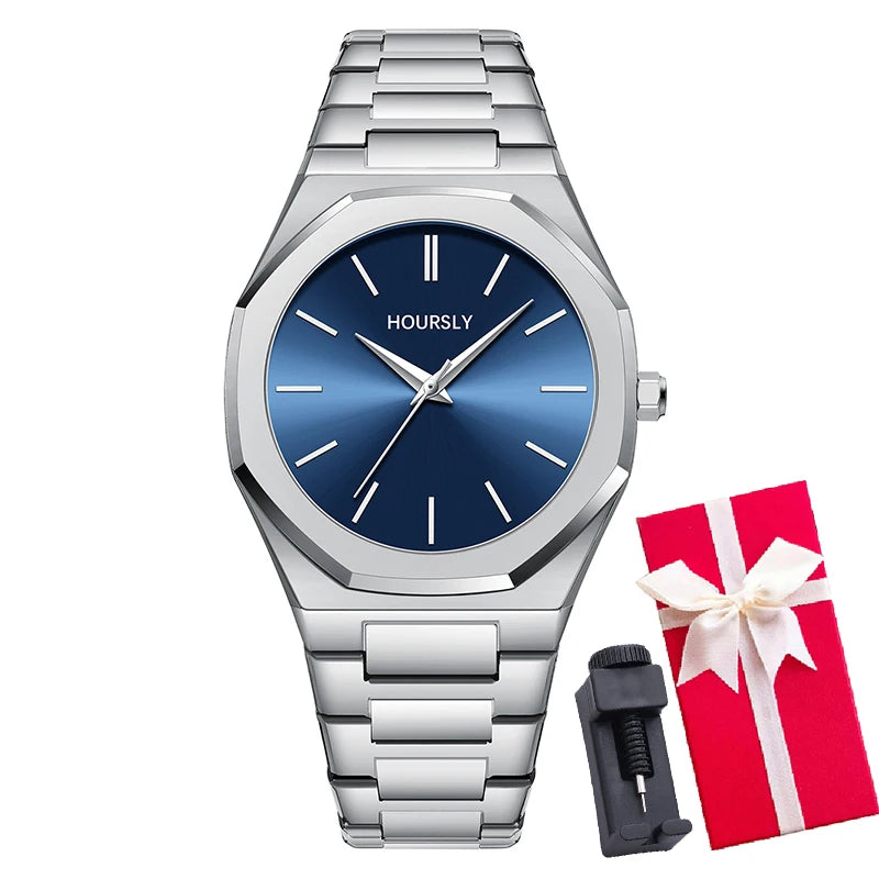 Stainless Steel Band Men Wrist Watches For Male Clock Top Brand Luxury High Quality Gold Men's Quartz Wristwatches Dropshipping