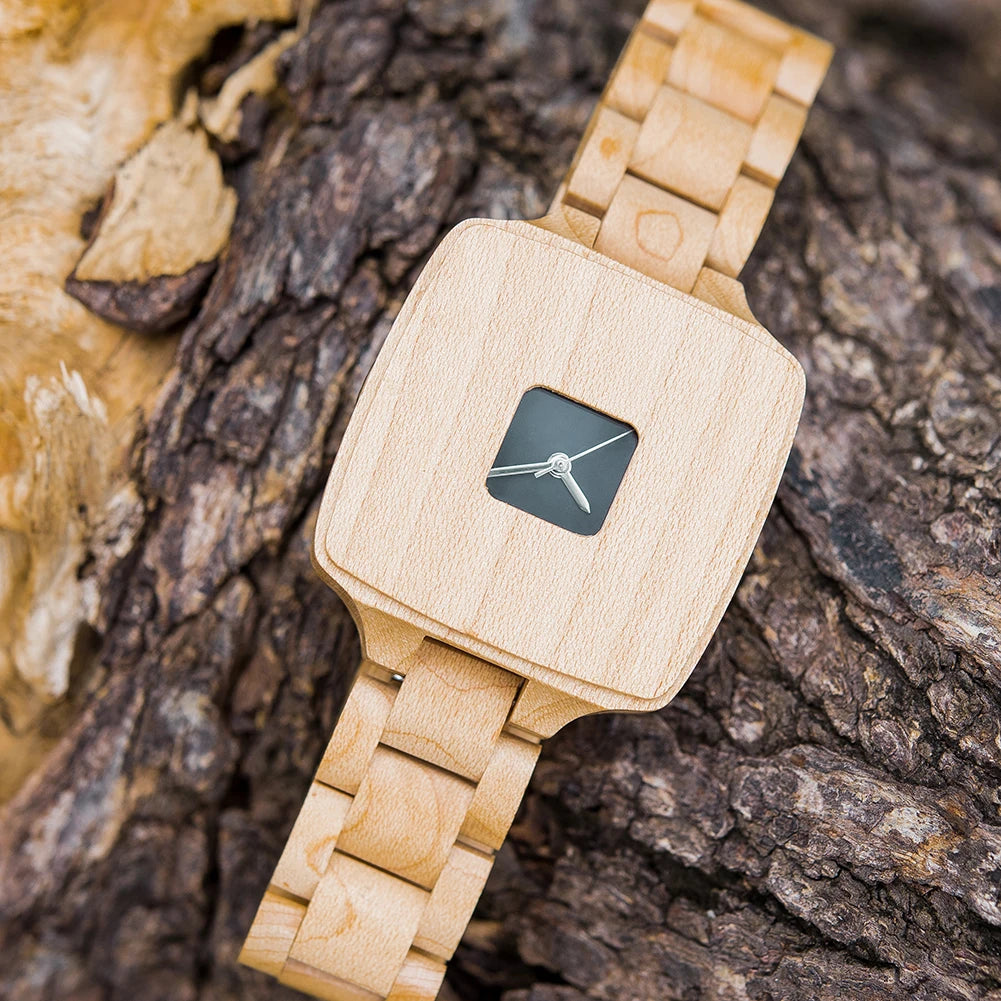 Clearanced Watch BOBOBIRD Design Wood Quartz Wristwatch for Men Good Value for Money Watchs Eco-giftsMystery Box Randomly Sends